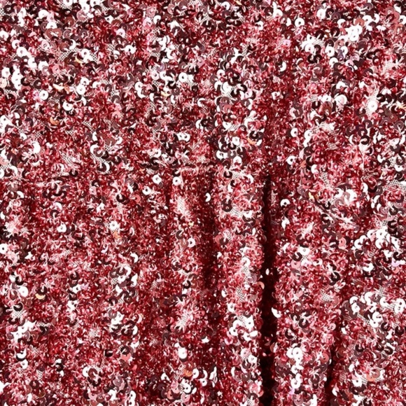 ROTATE Birger Christensen Aurelia Rapture Rose Sequin-Embellished Top - Picture 8 of 13